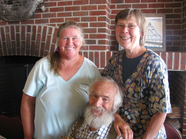 Enid (left) with Anne and Jack Lazor