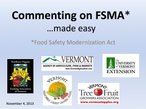FSMA webinar slide
